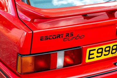 Lot 1987 Ford Escort RS Turbo