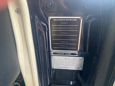 Lot 113 - 1996 Rolls-Royce Silver Dawn