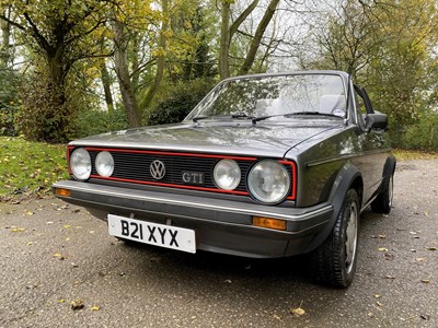 Lot 70 - 1985 Volkswagen Golf GTi Cabriolet